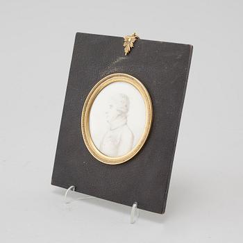 JACOB AXEL GILLBERG, miniatyrporträtt, signerad, daterad 1806.