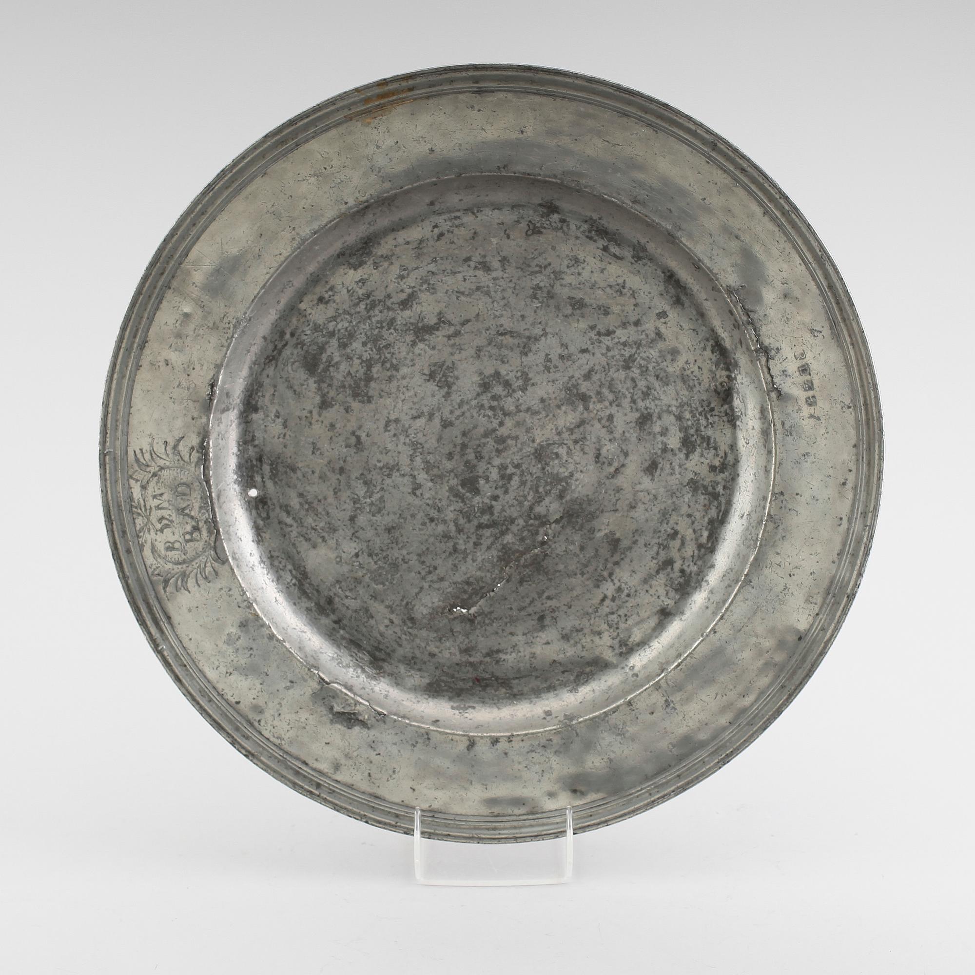 FAT, tenn, otydliga stämplar, 1700-tal.