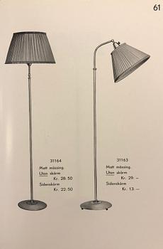Bertil Brisborg, golvlampa, modell "31163", Nordiska Kompaniet, 1940-tal.