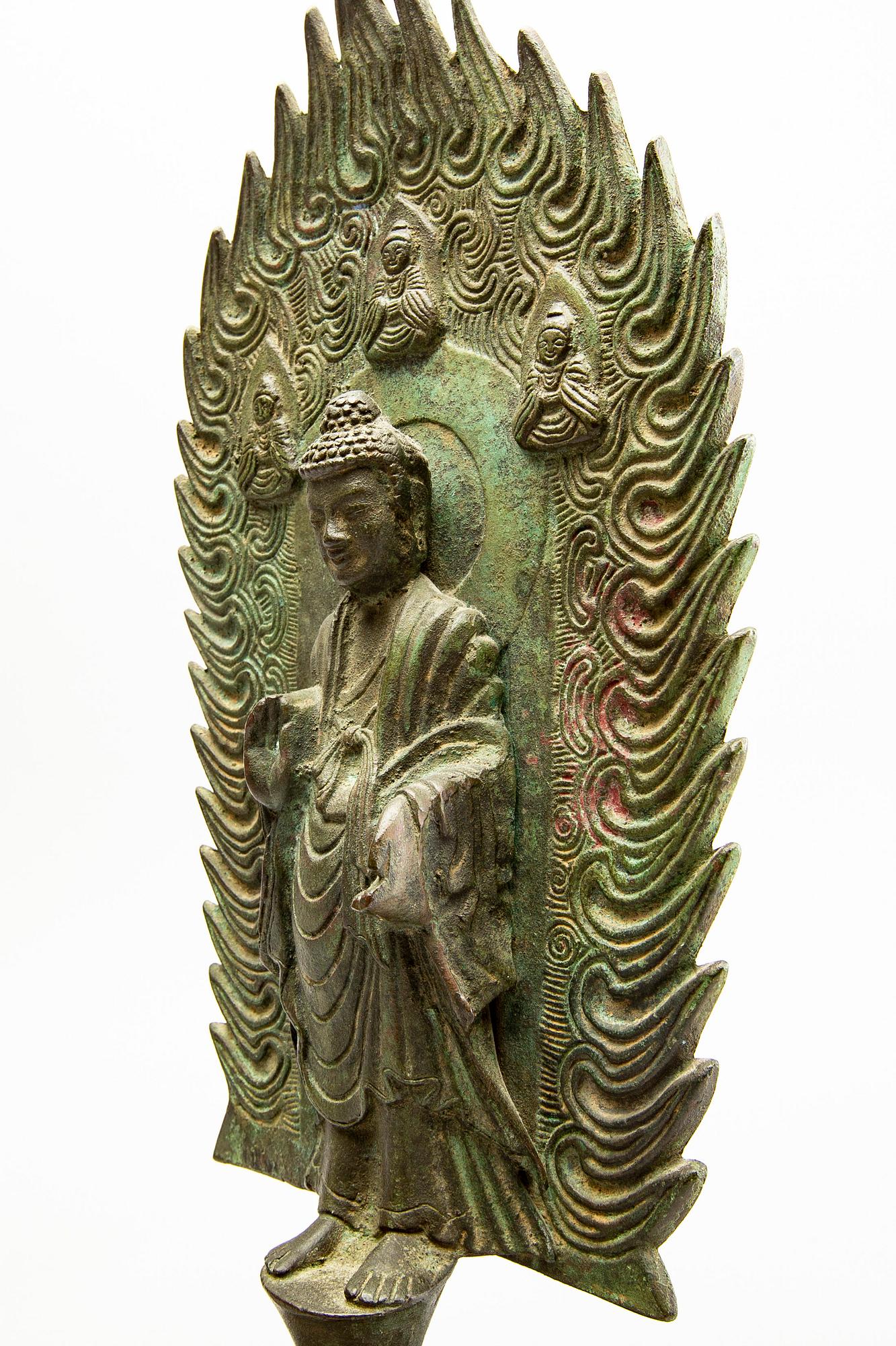 A Chinese bronze Buddha figurine 21st century.