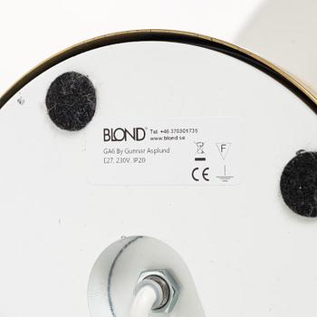 Gunnar Asplund, a 'GA6' table lamp, Blond belysning Ab, Sweden, 21st century.