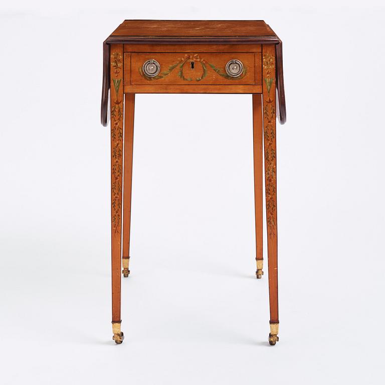 Klaffbord, s.k Pembroke table, England 1800-tal, Sheratonstil.