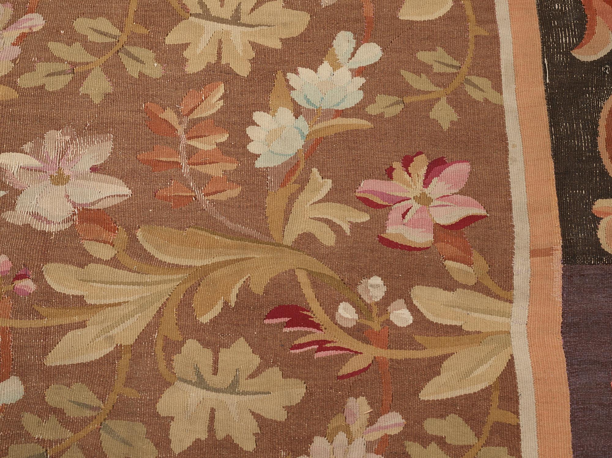 A CARPET, tapestry weave, ca 415,5-419 x 392-396 cm, Aubusson, France, the age of Louis Philippe, around 1840.