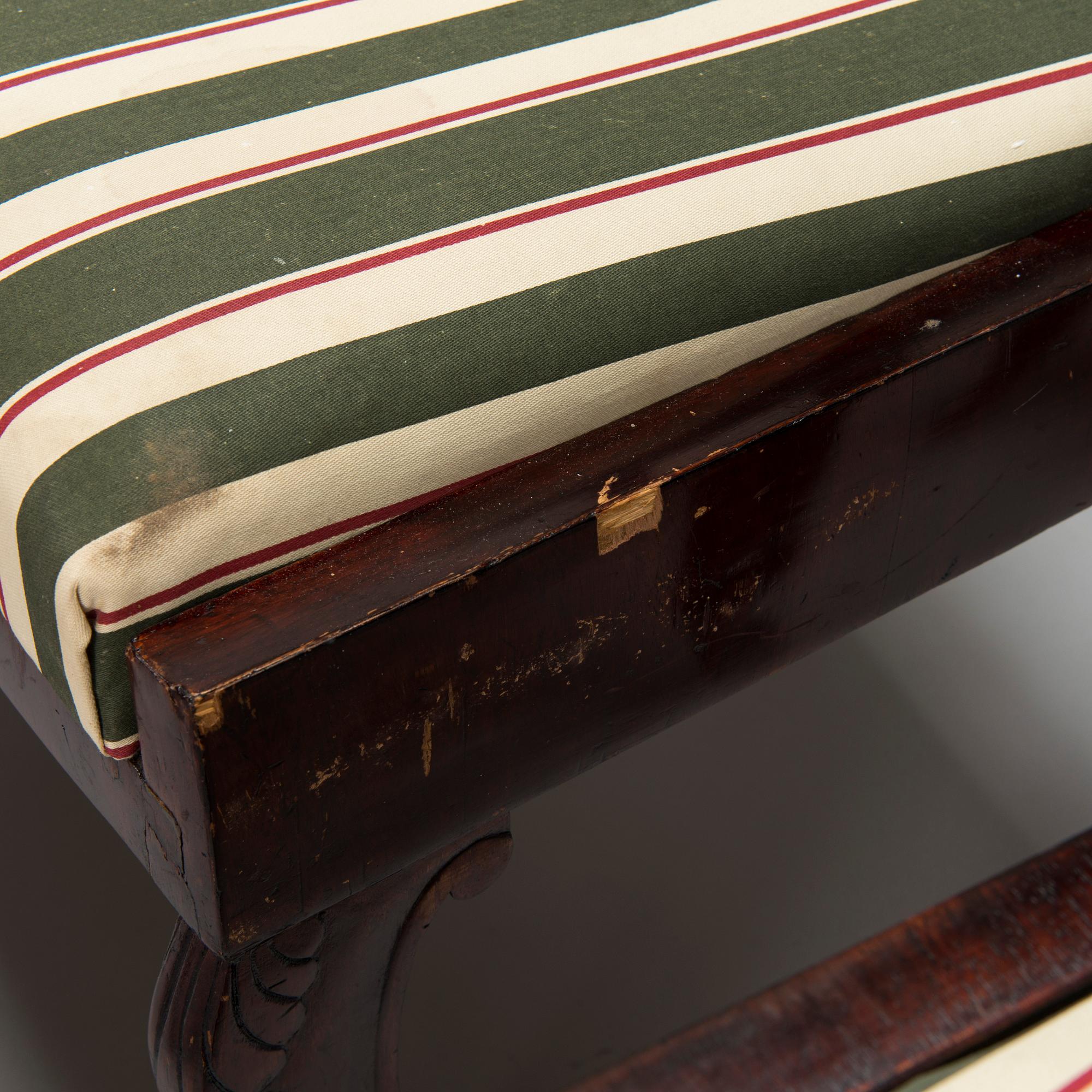 Seven mahogany veneered Empire style chairs, Russia / the Baltics, mid 19th century.