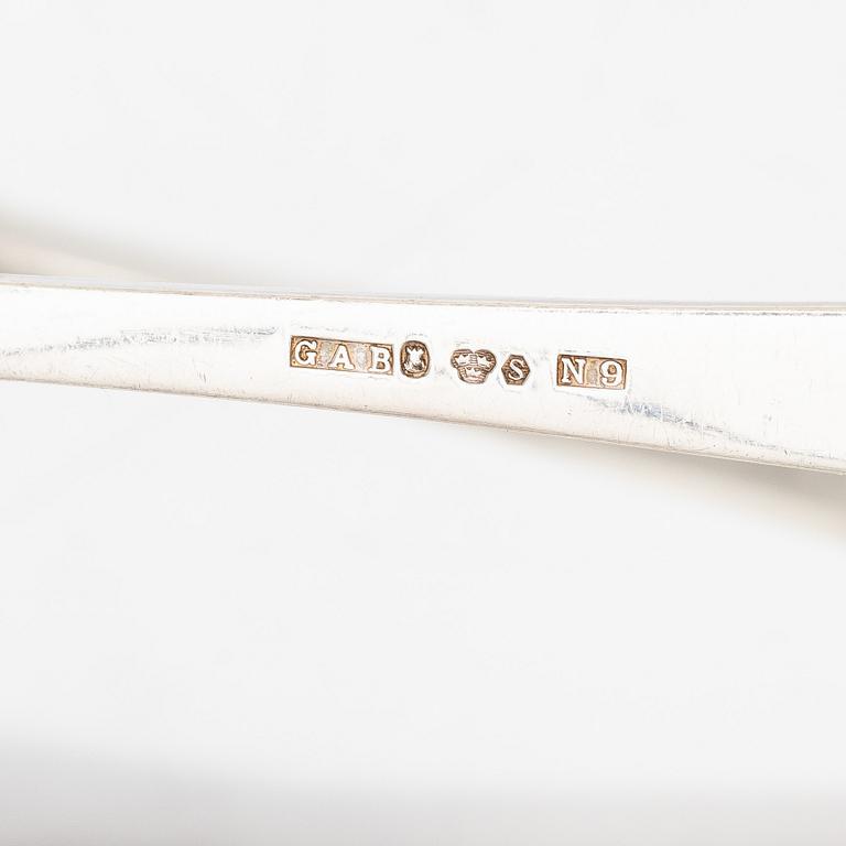 Cutlery, 17 pieces, silver.
