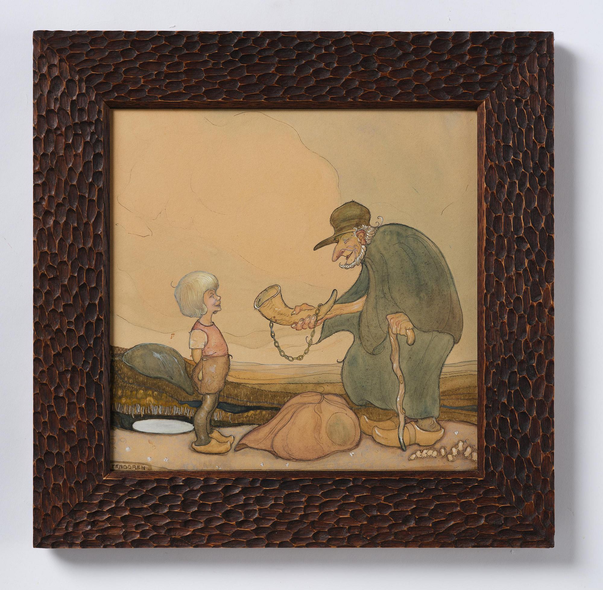 Gustaf Adolf Tenggren, The horn.