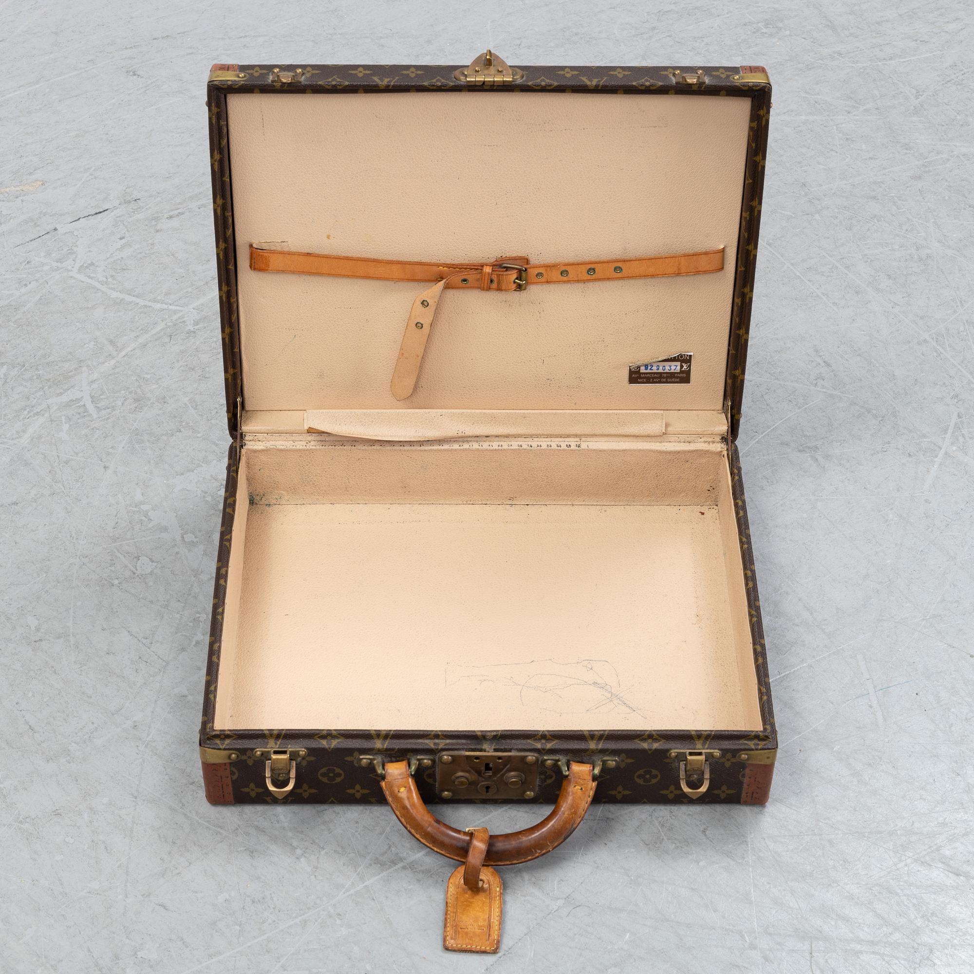 Louis Vuitton, a monogram canvas briefcase, 1970's.