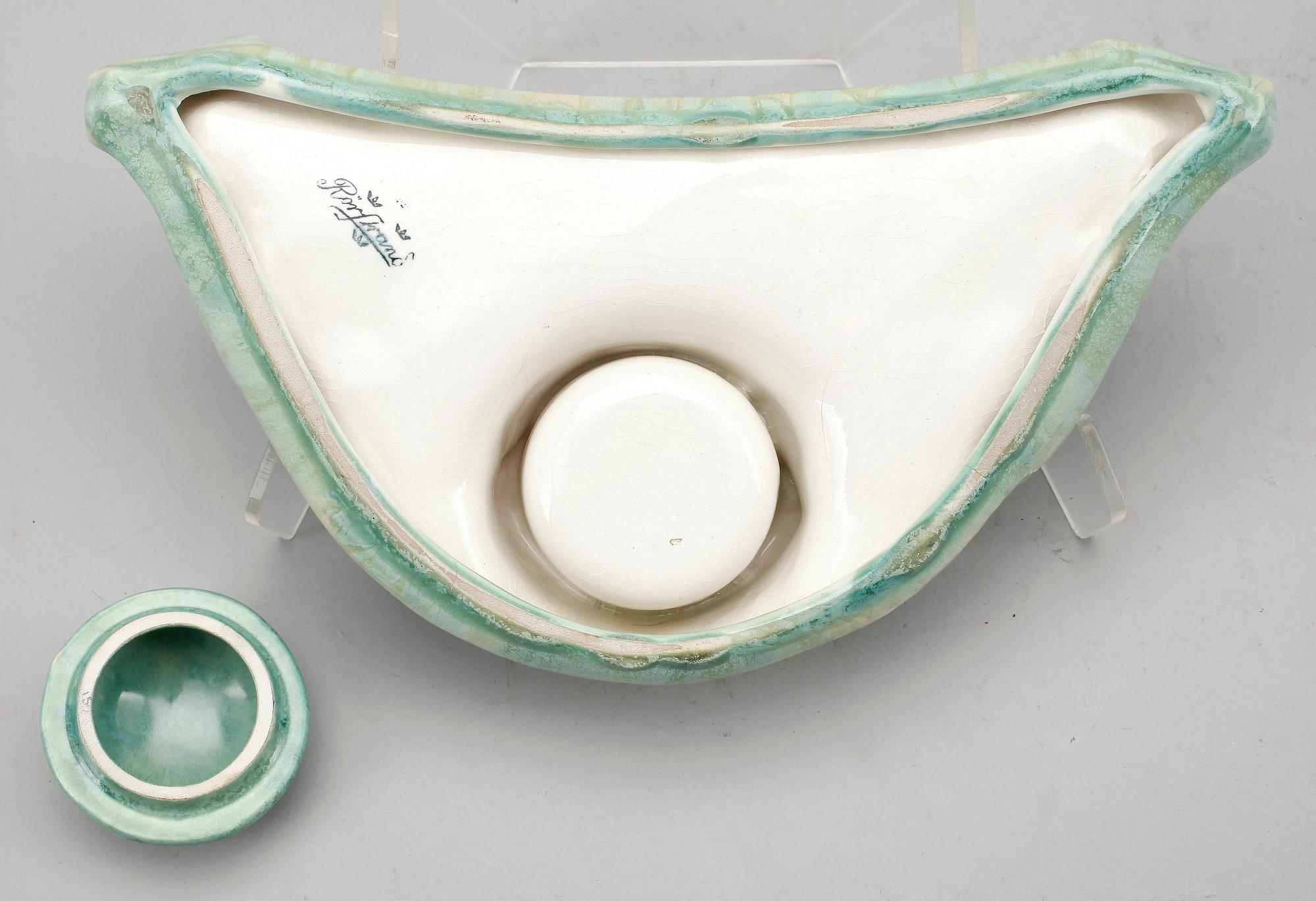 SKRIVSTÄLL, flintgods, Rörstrand, Jugend 1900-talets början.
