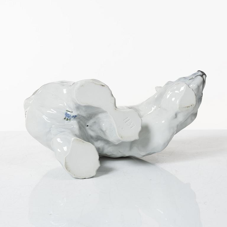 A porcelain figurine, Royal Copenhagen, Denmark.