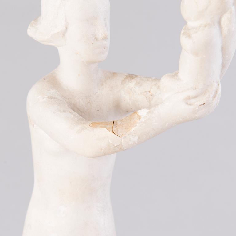 VIKTOR JANSSON,  skulptur, gips, signerad Faffan J.