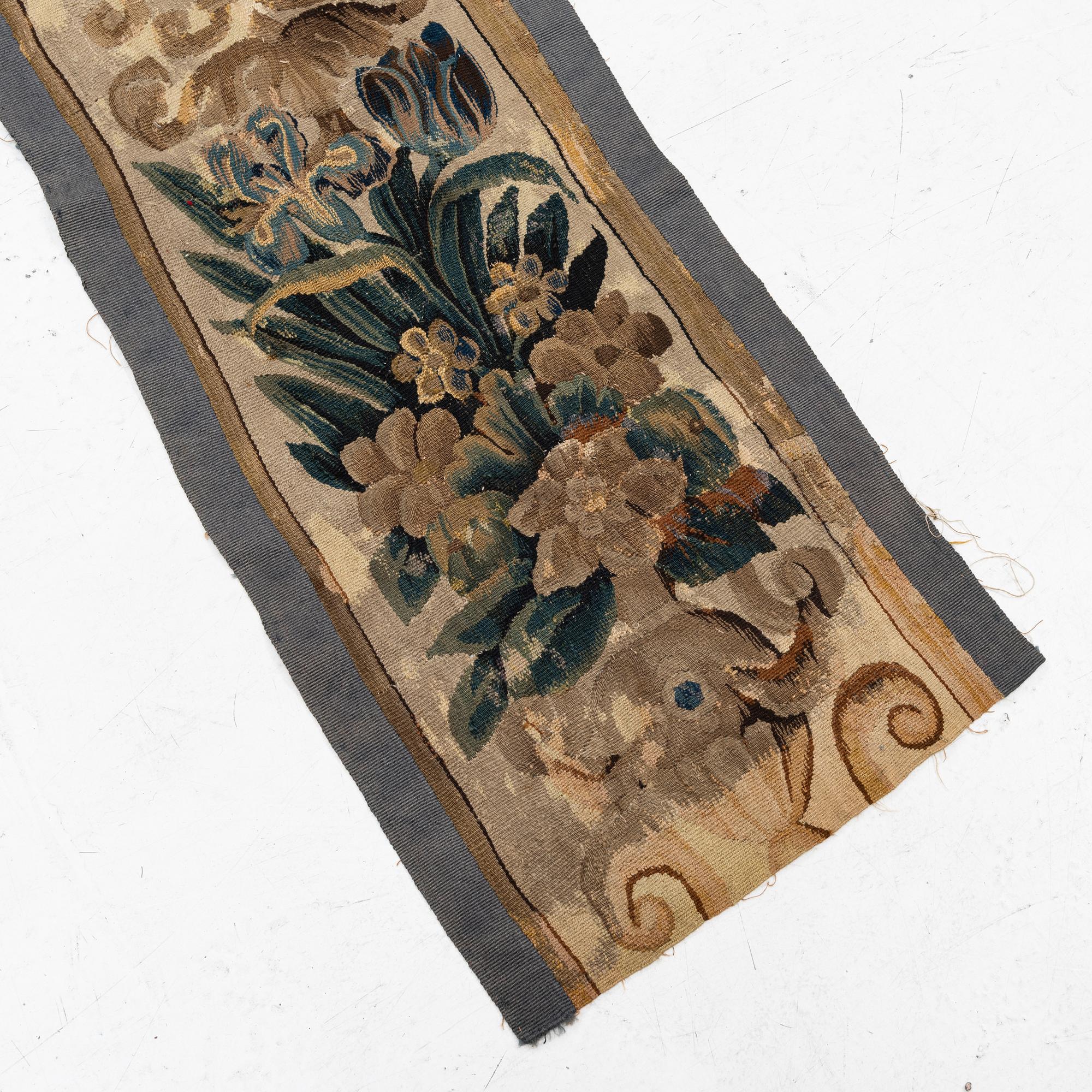 A 17th century, tapestry fragment, c. 295 x 195 Flanders,.