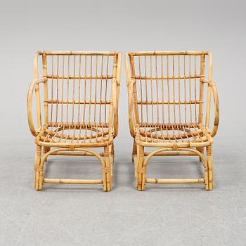 A pair of easy chairs, second half of the 20th century.