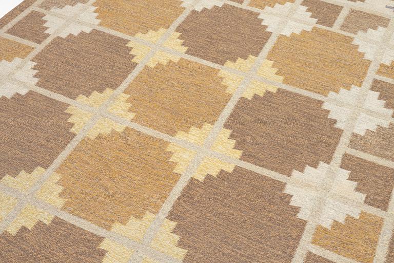 Ingegerd Silow, matta, röllakan, signerad IS, ca. 236 x 158 cm.