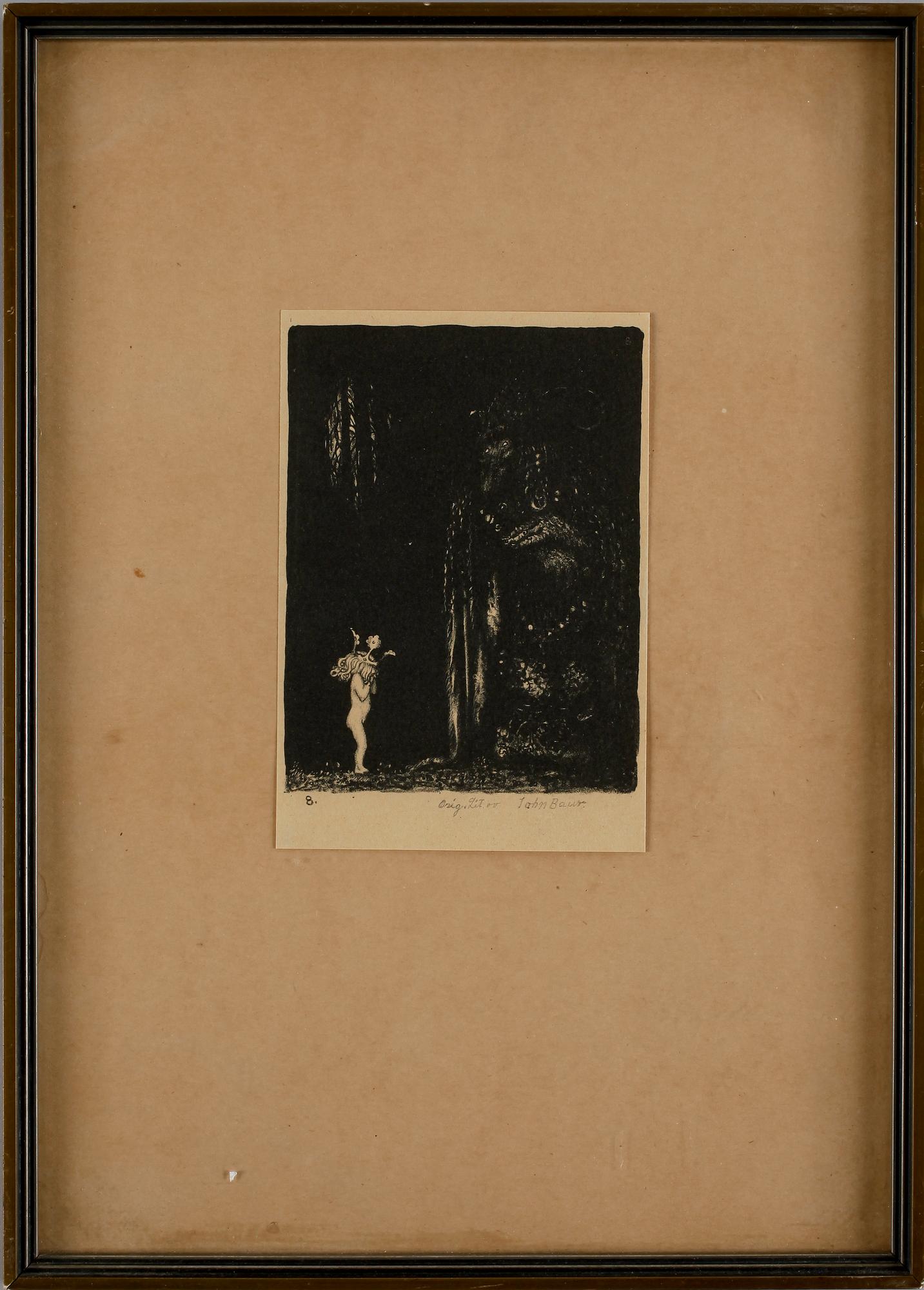 JOHN BAUER, litografi.