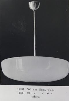 Harald Notini, ceiling lamp, variant of model "11038", Arvid Böhlmarks Lampfabrik, 1930s.
