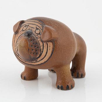 Lisa Larson, figuriner, 2 st, "Måns" och "Bulldog", Gustavsberg.