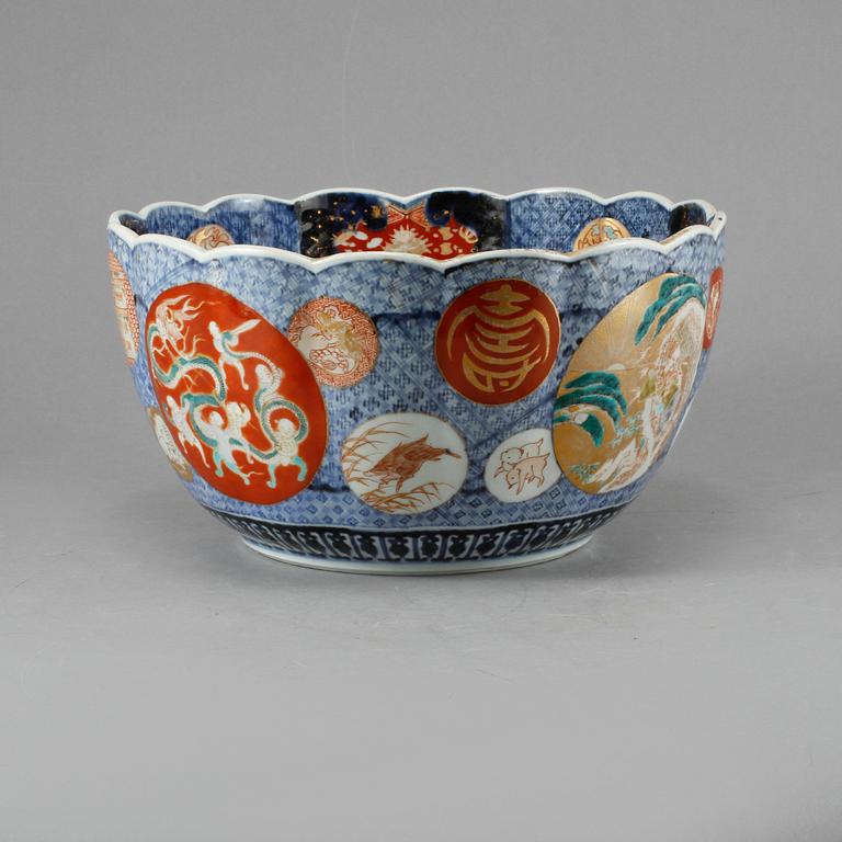 SKÅL, porslin, Imari, Japan, 1800-tal.