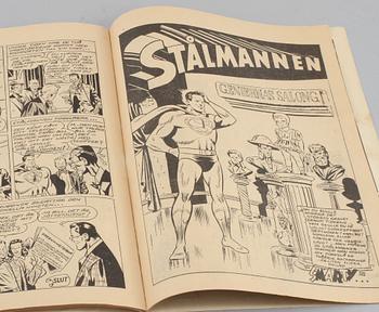 SERIETIDNING, Stålmannen, nr 1, sept-okt. 1949.