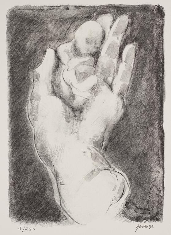 Gudmar Olovson, lithograph. Signed Gudmar and numbered 2/250 in pencil.