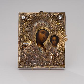 A RUSSIAN ICON FROM THE THIRD QUARTER OF THE 19TH CENTURY.