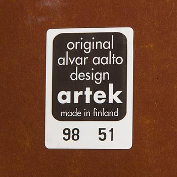 Ben af Schultén, a set of four late 20th century children's chairs, Artek, Finland.