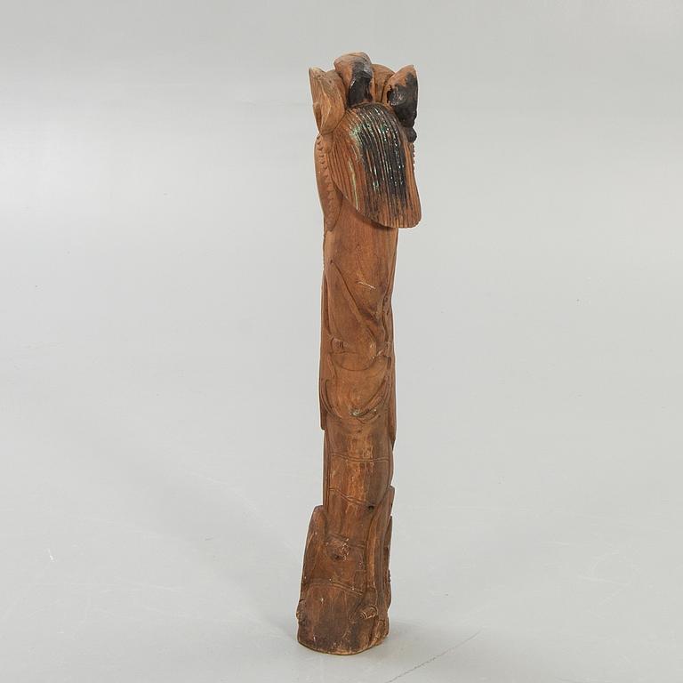 Skulptur, trä. Indonesien, 1800/1900-tal.
