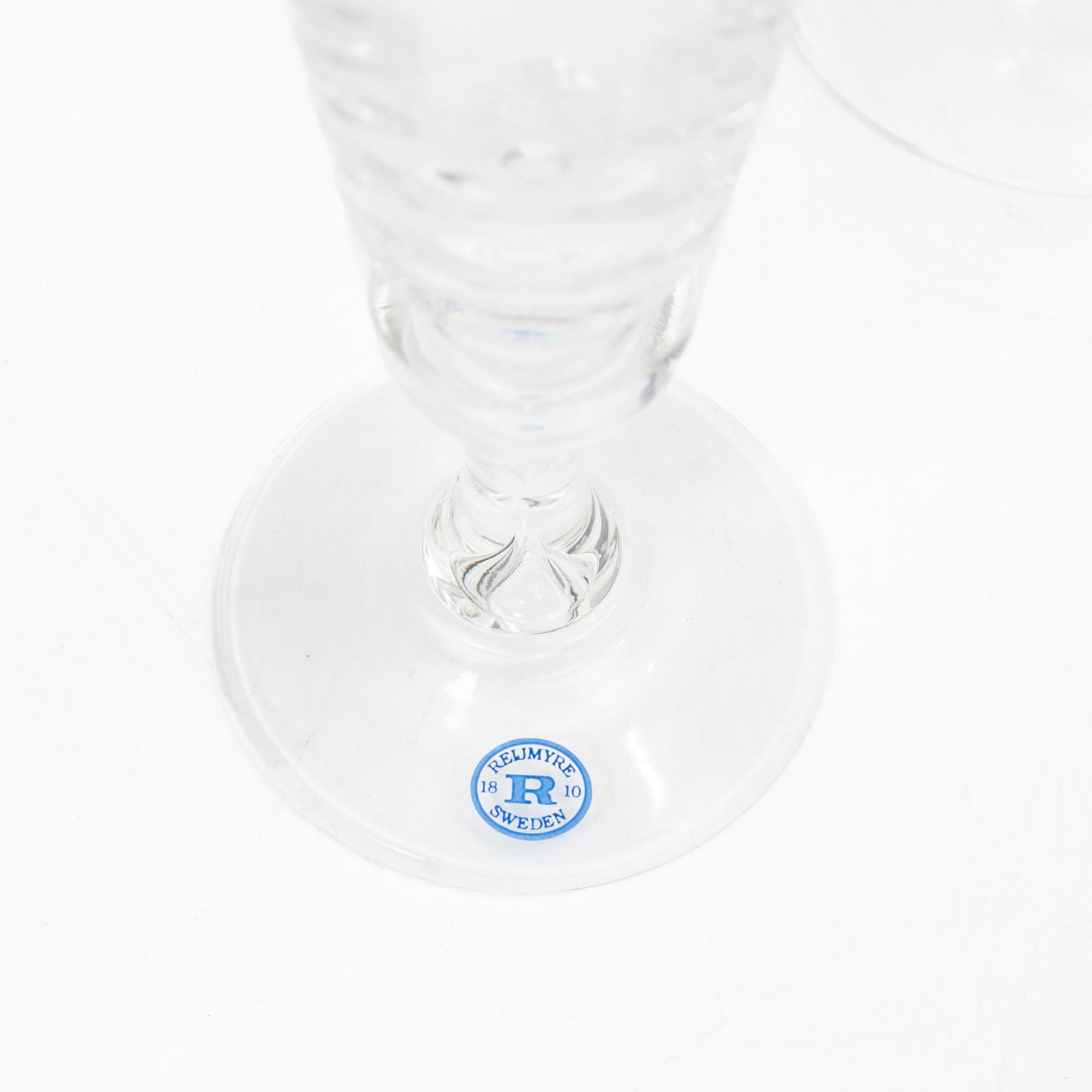Reijmyre Glasbruk, a 20 piece "Antique" glass service.