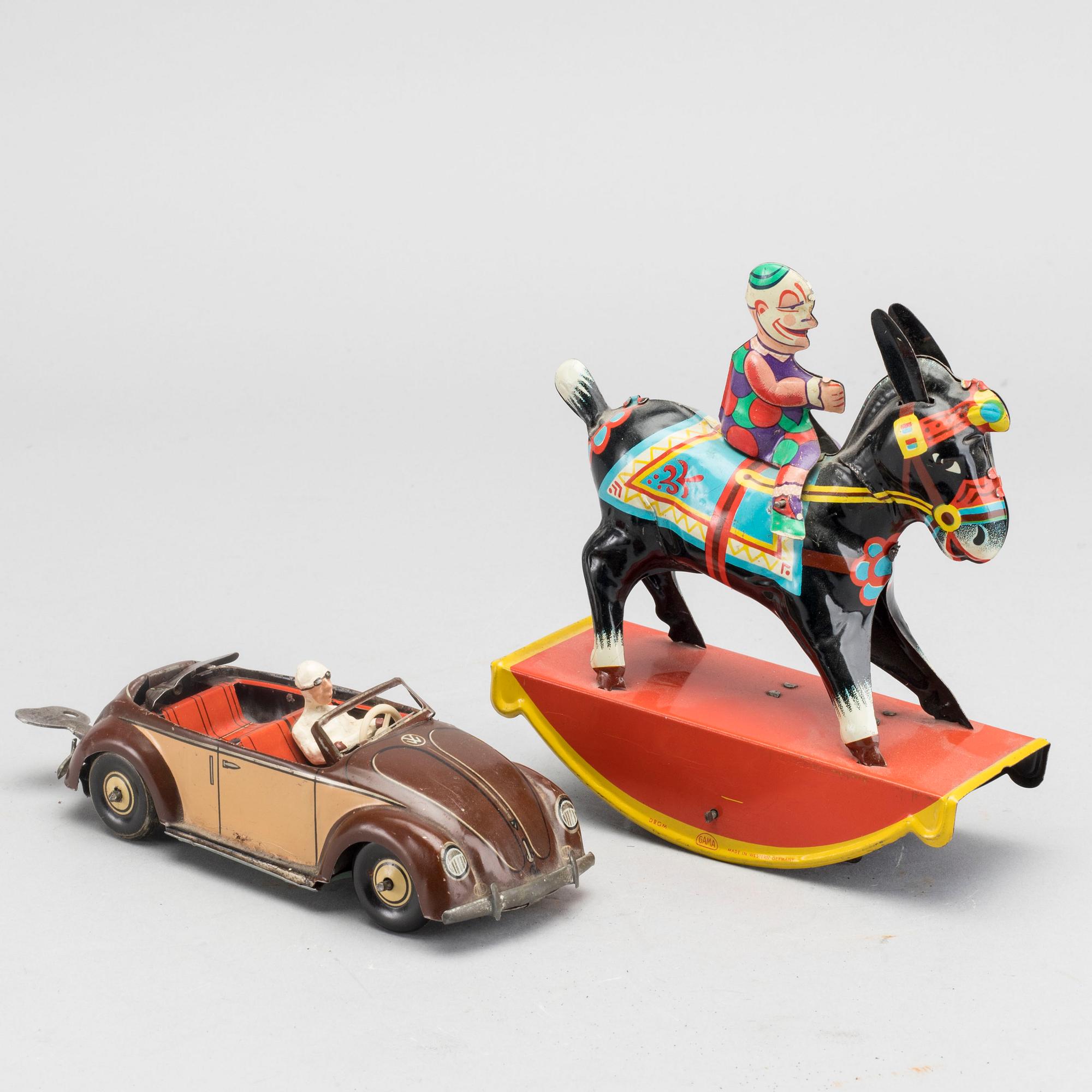 TWO TIN TOYS FROM GAMA AND KELLERMANN GERMANY.