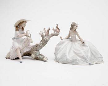 FIGURINER, porslin, 4 st, Lladro, Spanien, 1900-tal.