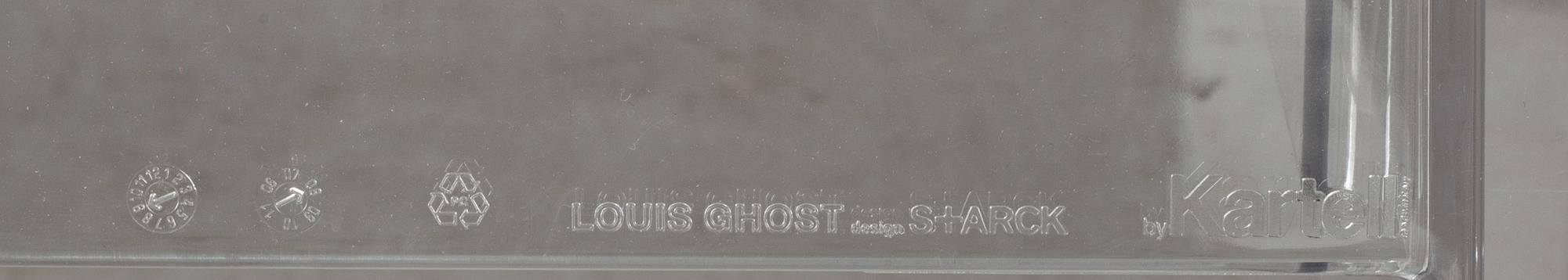 KARMSTOLAR, ett par, "Louis Ghost", Philippe Starck för Kartell.