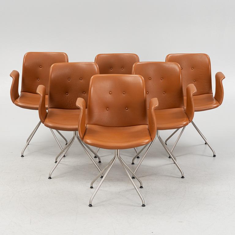 Bent Hansen, armchairs, 6 pcs, "Primum", Denmark.