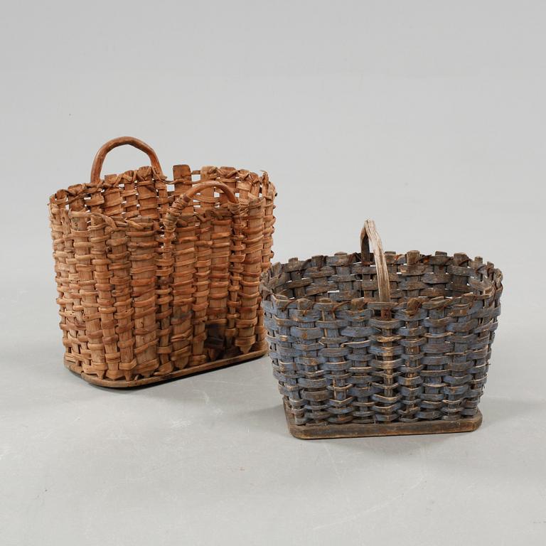 Two fishing baskets, the 20th century.
