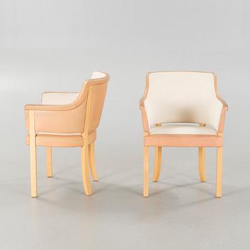 Four "Riksdagen" chairs, designed by Åke Axelsson for Gärsnäs, late 20th cenutry.