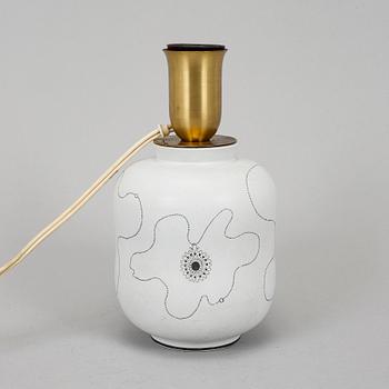 A Stig lindberg "Grazia" table lamp for Gustavsberg.
