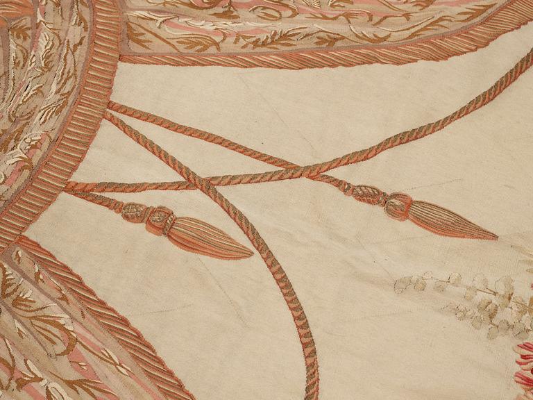 VÄVD TAPET, gobelängteknik, "Palatsinteriör", ca 314,5 x 185,5-186,5 cm, Aubusson sannolikt, 1800-talets andra hälft.