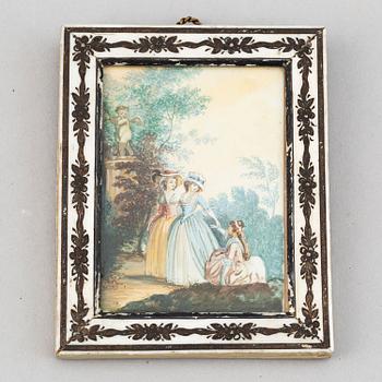 Unknown artist 18th Century. Miniature. Unsigned.