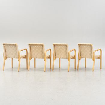 Alvar Aalto, karmstolar, 4 st, modell 45, Artek, Finland.