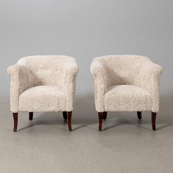 Fåtöljer, ett par, Swedish Modern, 1940-tal.