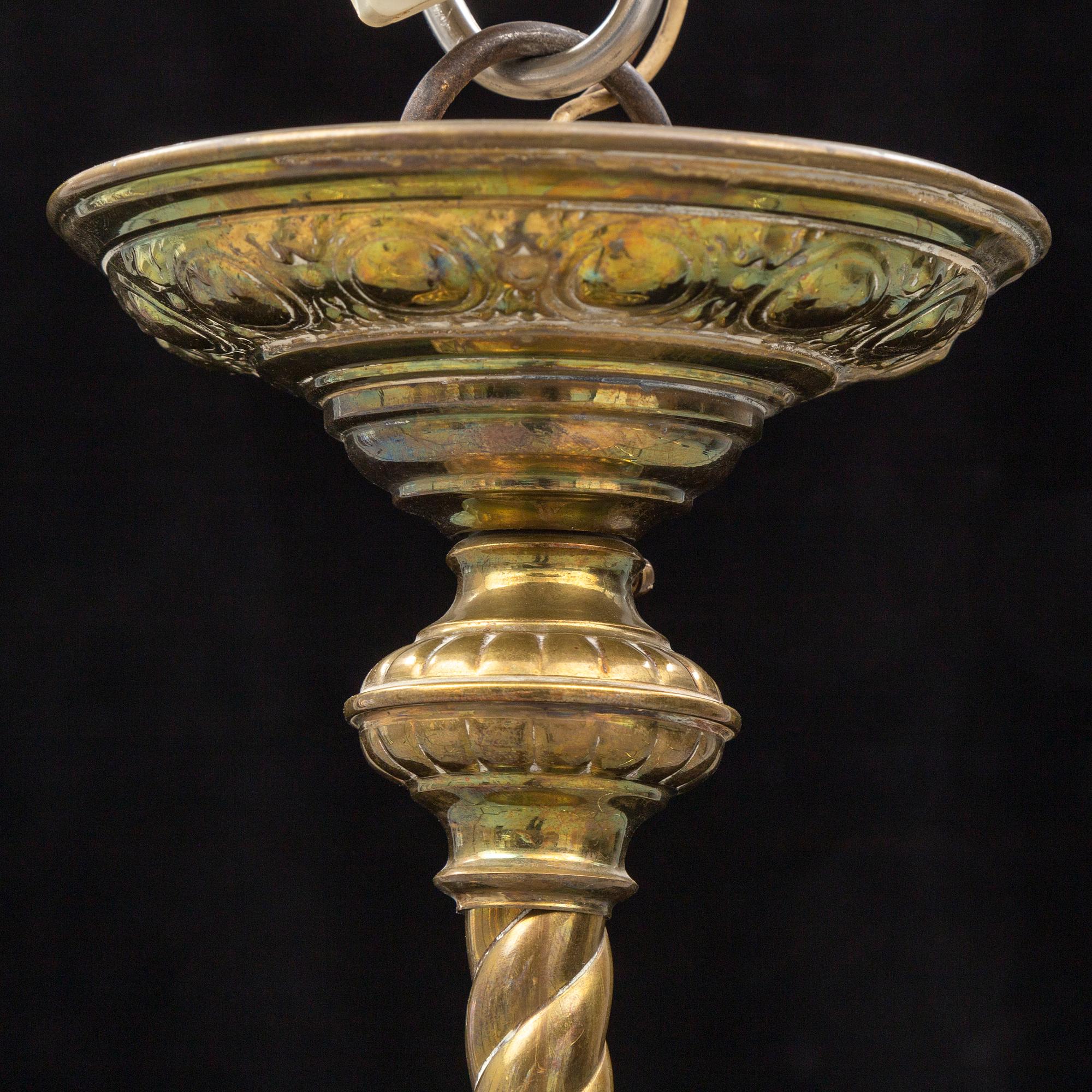 A ca 1900 ceiling light.