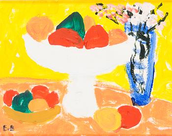 Eero von Boehm, acrylic on board, signed.