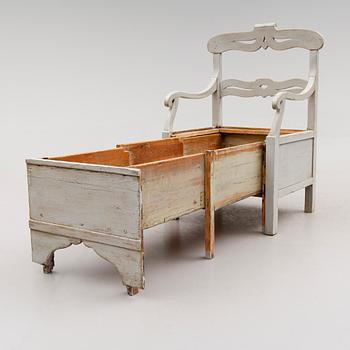 KARMSTOL, allmoge, 1800-talets mitt.