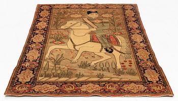 An antique Souf Kashan so called Mohtasham rug, ca 196,5 x 128,5.