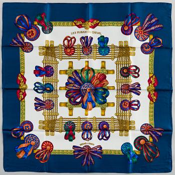 HERMÈS, "Les Rubans du Cheval", Scarf.