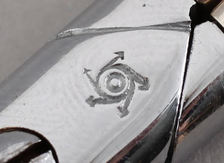 DRUVSAX, silver, Sigvard Bernadotte, Firma Georg Jensen, Köpenhamn, efter 1945, svenska importstämplar.