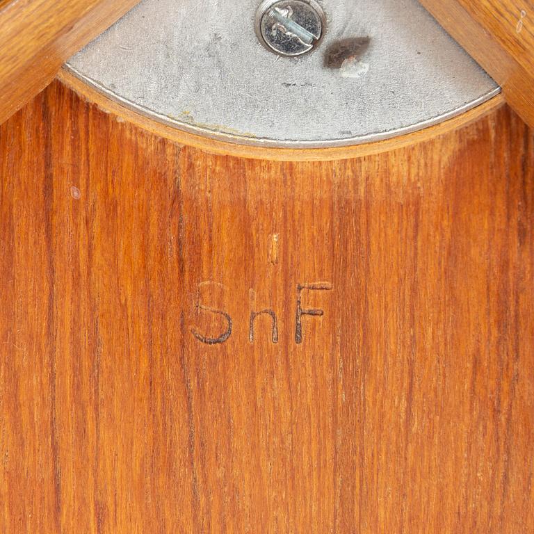 Arne Jacobsen, stolar, 6 st, "Grand Prix", Fritz Hansen, Danmark, 1950-tal.