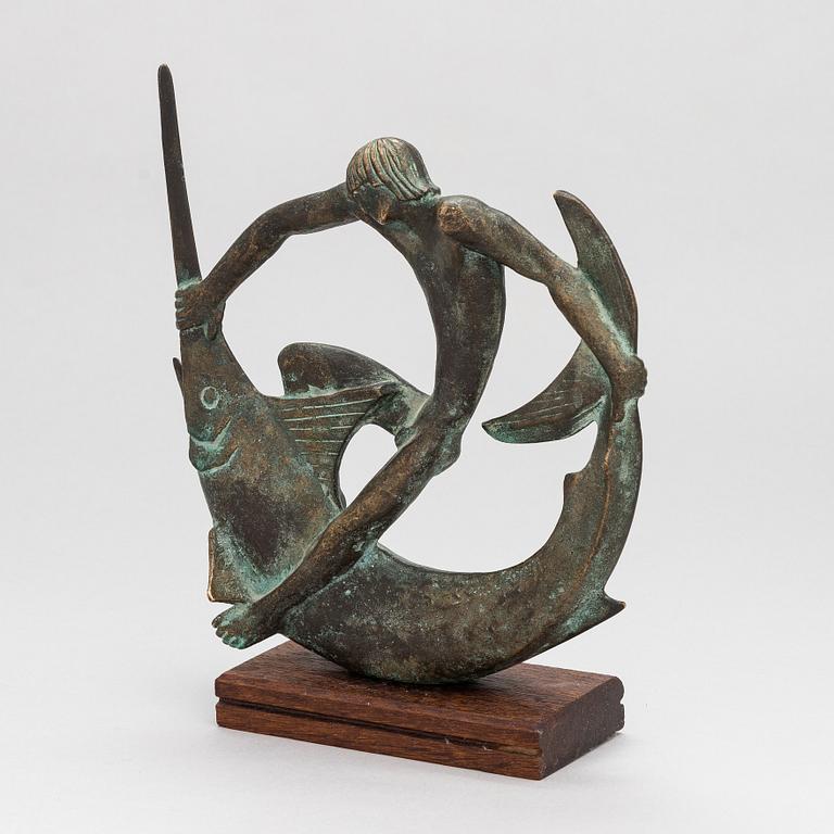 Edwin Scharff, a bronze sculpture, signed, marked 166/600.