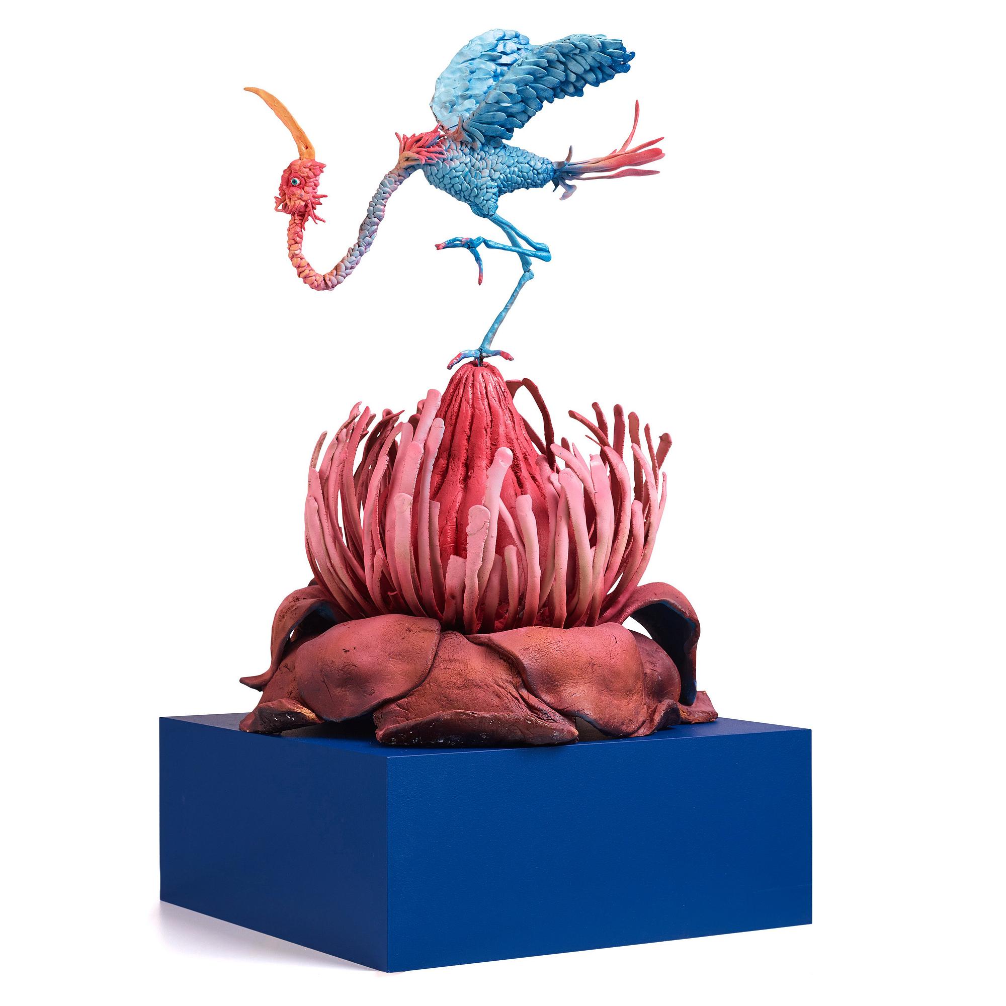 Nathalie Djurberg & Hans Berg, "One Last Trip to the Underworld (Strawberry Red and Blue)".