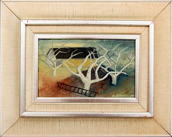 ANDERS ÖSTERLIN, olja på pannå signerad och daterad 1945.