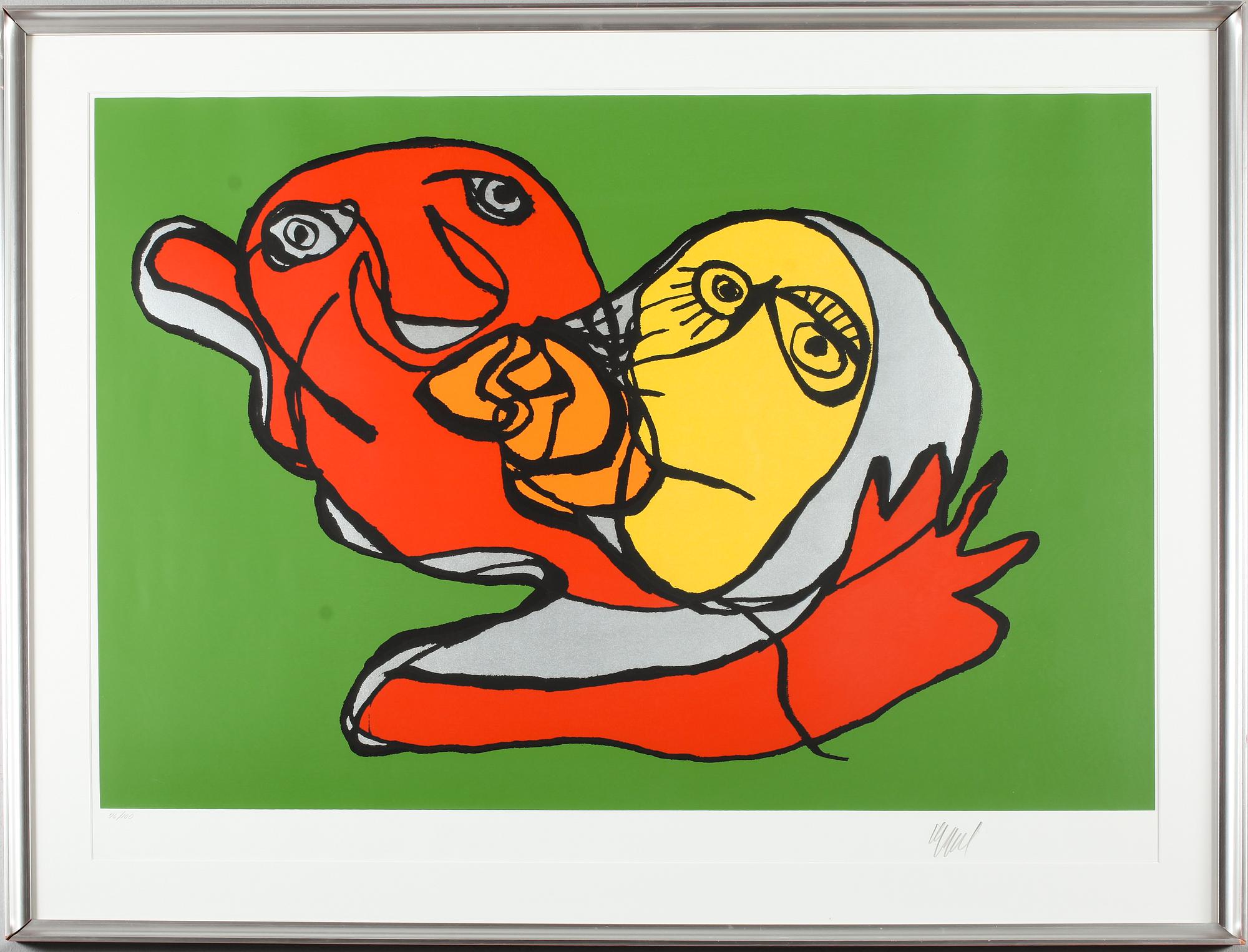 KAREL APPEL, färglitografi, signerad, numrerad 76/100.