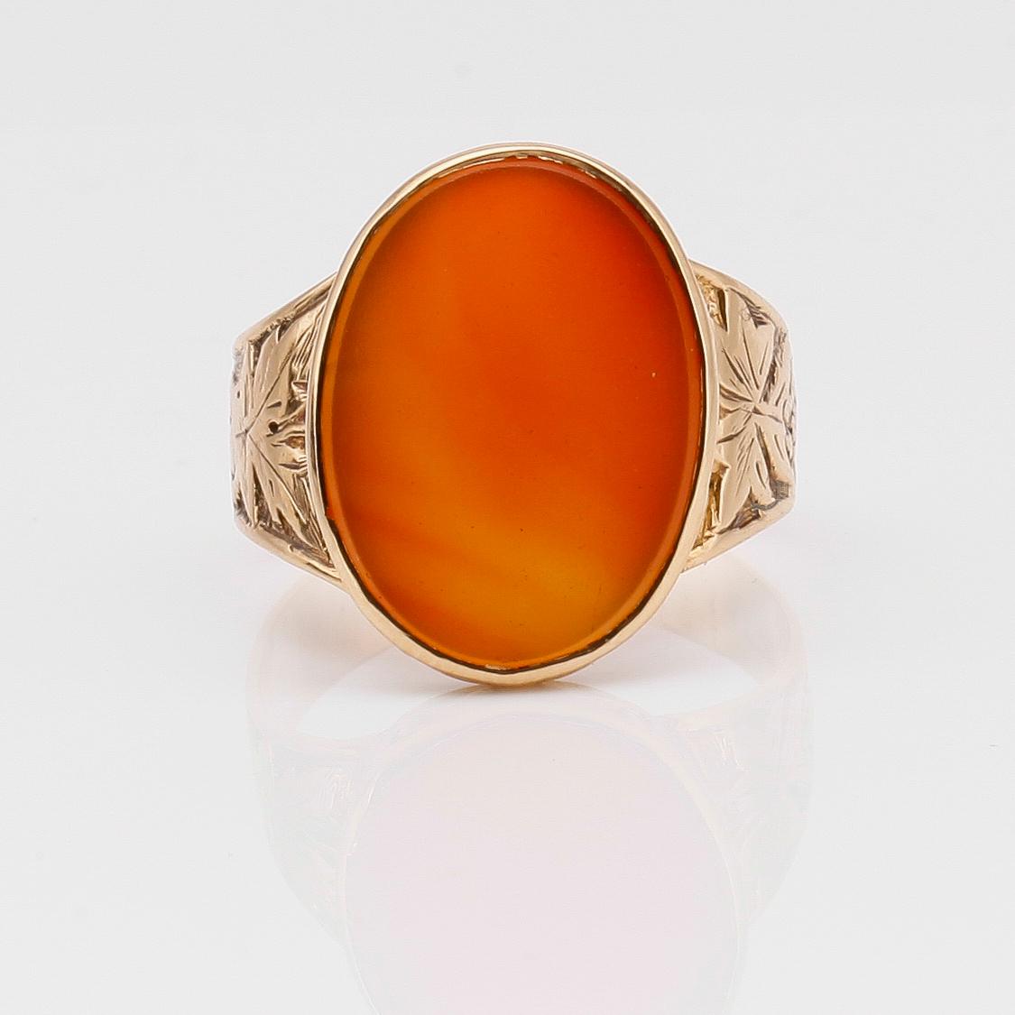 KLACKRING, 18K guld, svenska stämplar, 1940.